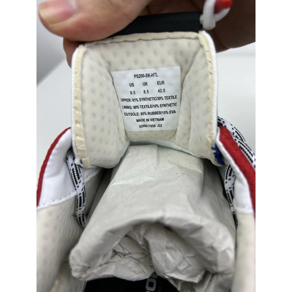Polo Sport Ralph Lauren PS200 Sneakers Men 9.5 Red White Blue USA Athletic Shoes